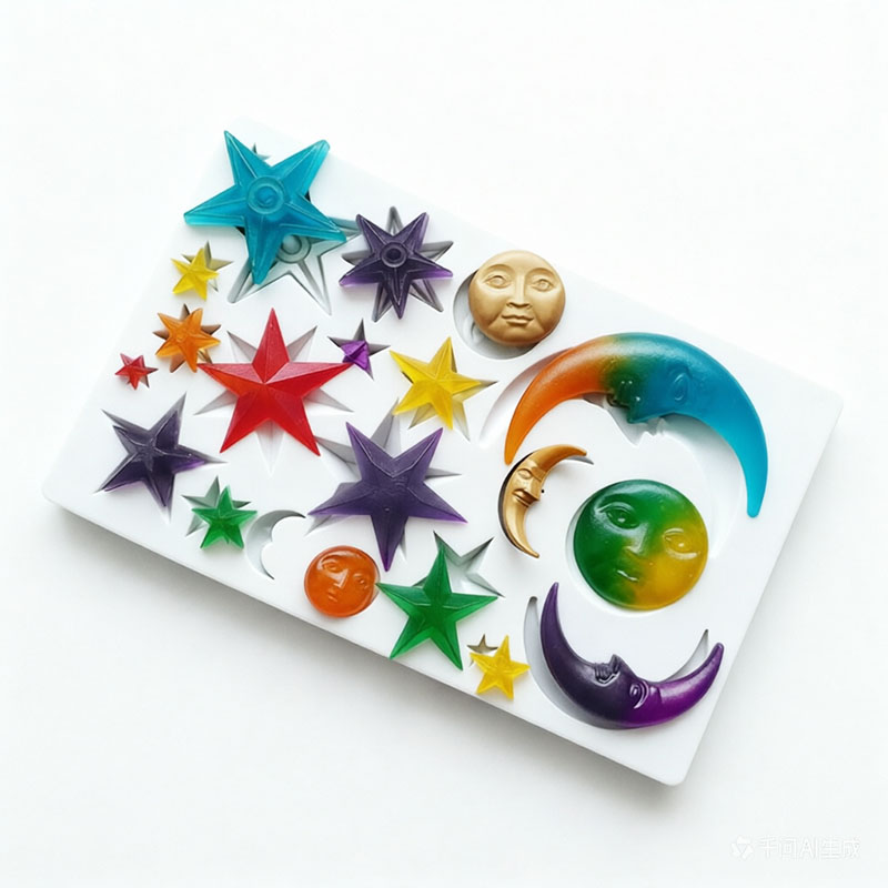 Model Kit For Beginners - Sun Face Moon Stars Polymer Clay