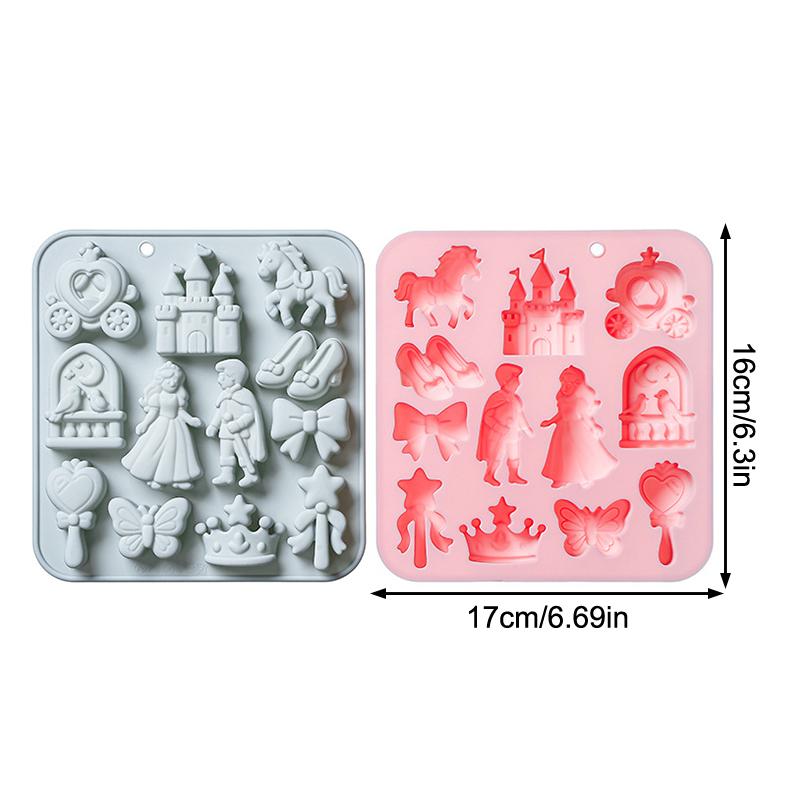 Model Kit For Beginners - HOT!12 Cavity Prince, Princess Silicone Mold