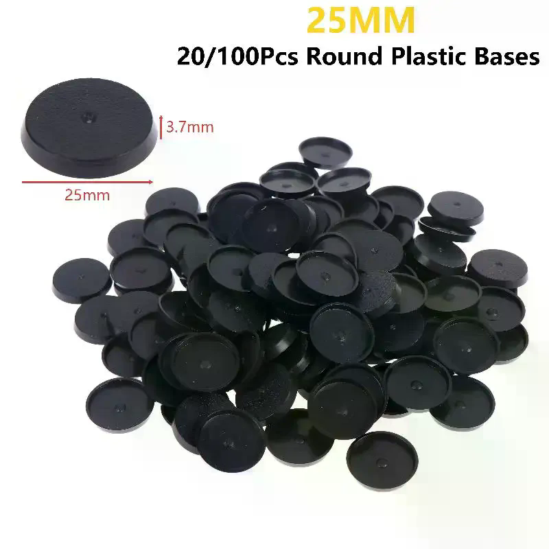 20/100Pcs 25mm Round Wargame M - đánh giá và giá Model Figure Base