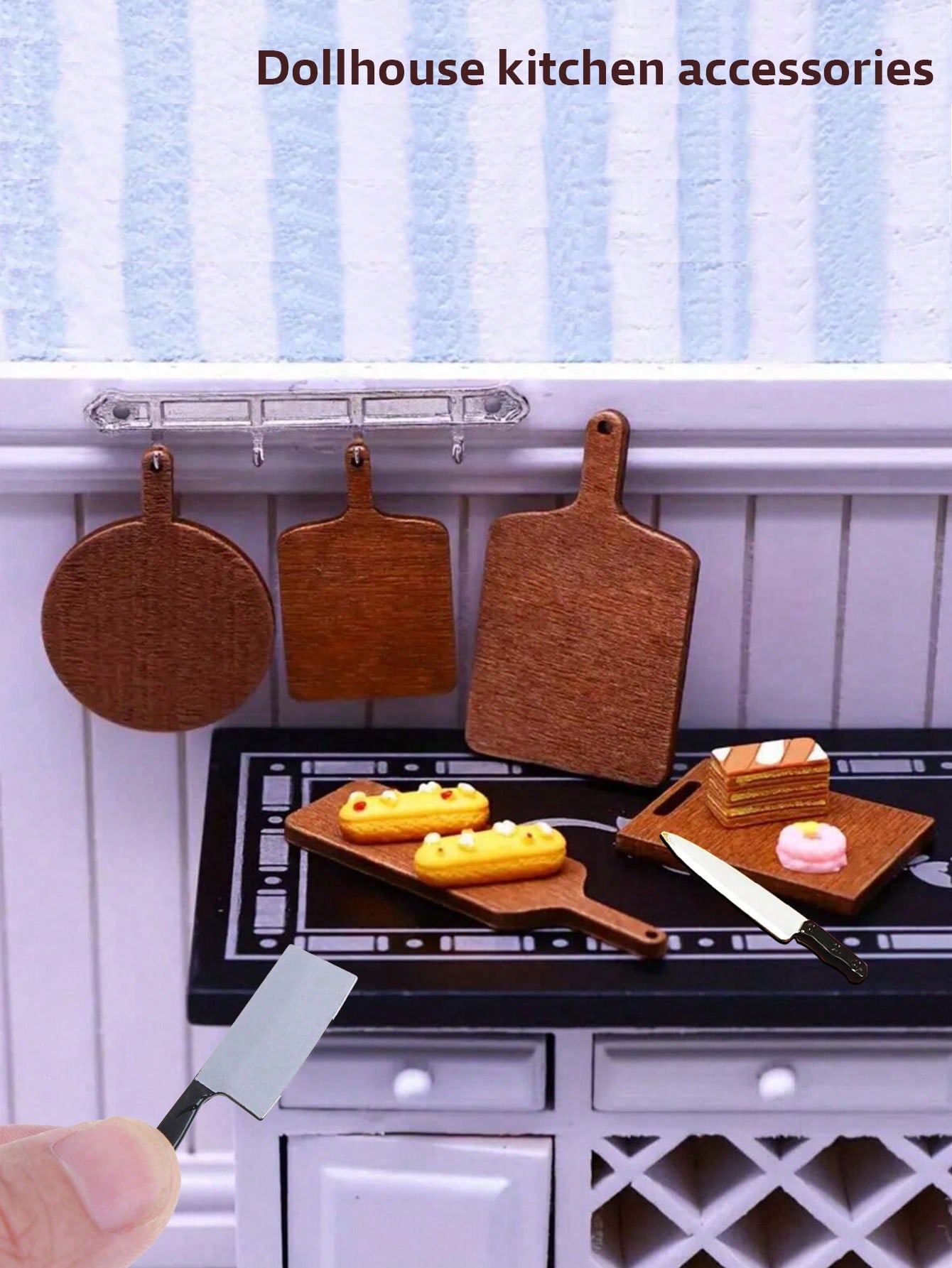 Dollhouse Mini Kitchen Set Cut - đánh giá và giá Model Kitchen Set