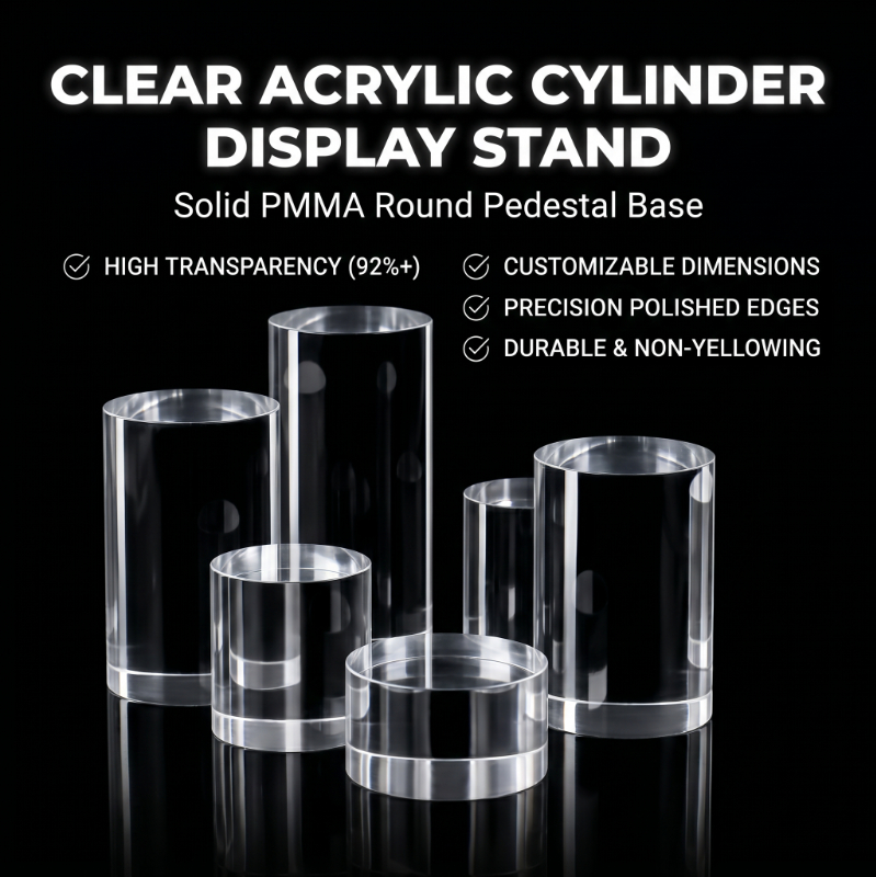 Clear Solid Acrylic Cylinder B - đánh giá và giá Model Figure Base