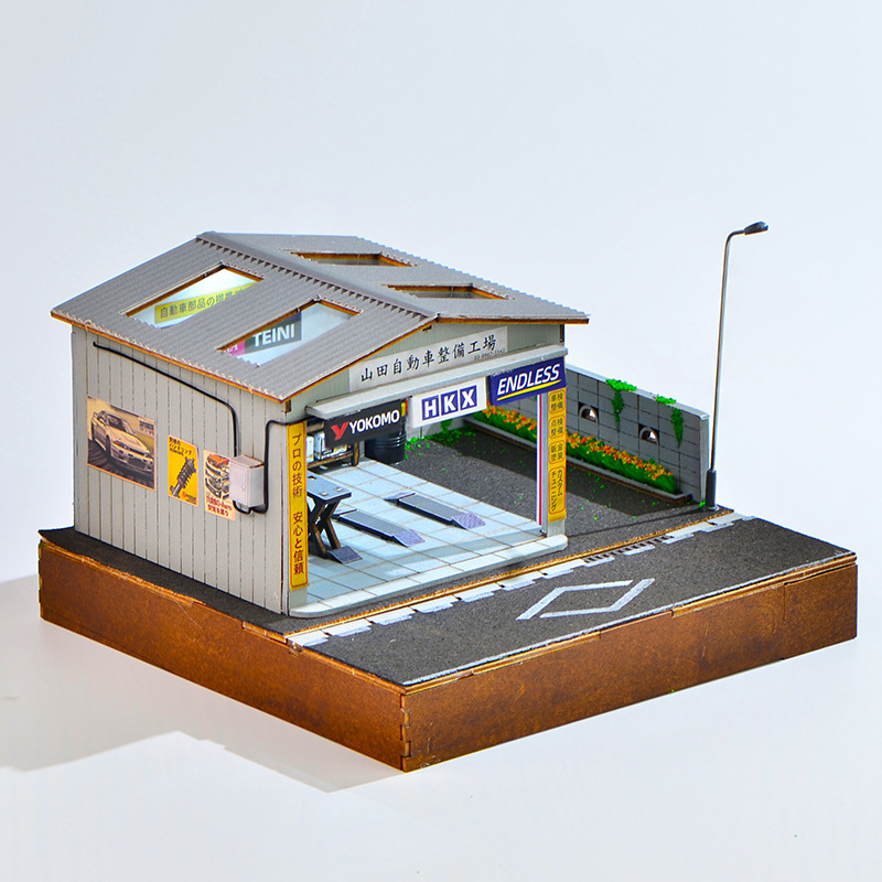 1:64 Scale DIY Auto Repair Sho - đánh giá và giá Model Kit Car