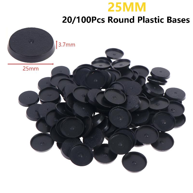 20/100Pcs 25mm Round Wargame M - đánh giá và giá Model Figure Base