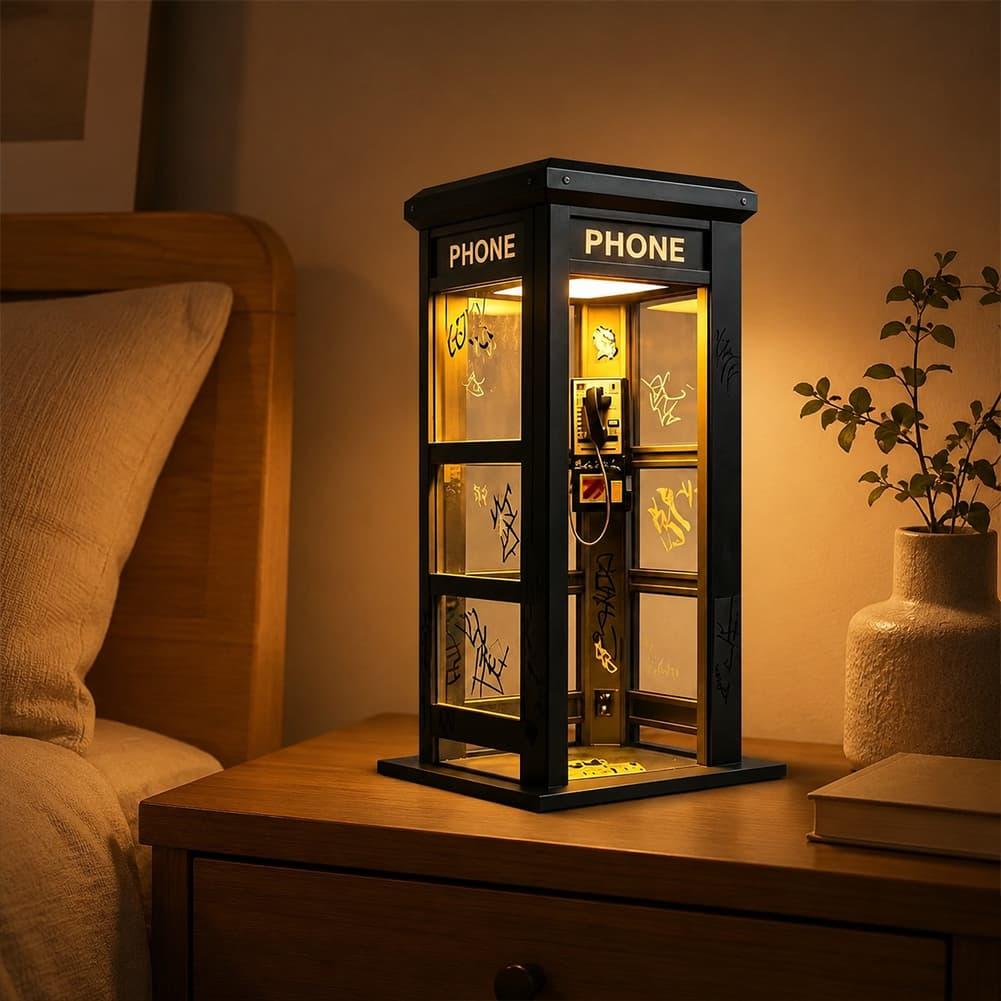 Retro Graffiti Phone Booth Tab - đánh giá và giá Model Kit Led