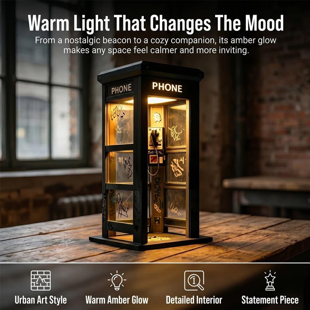 Retro Graffiti Phone Booth Tab - đánh giá và giá Model Kit Led