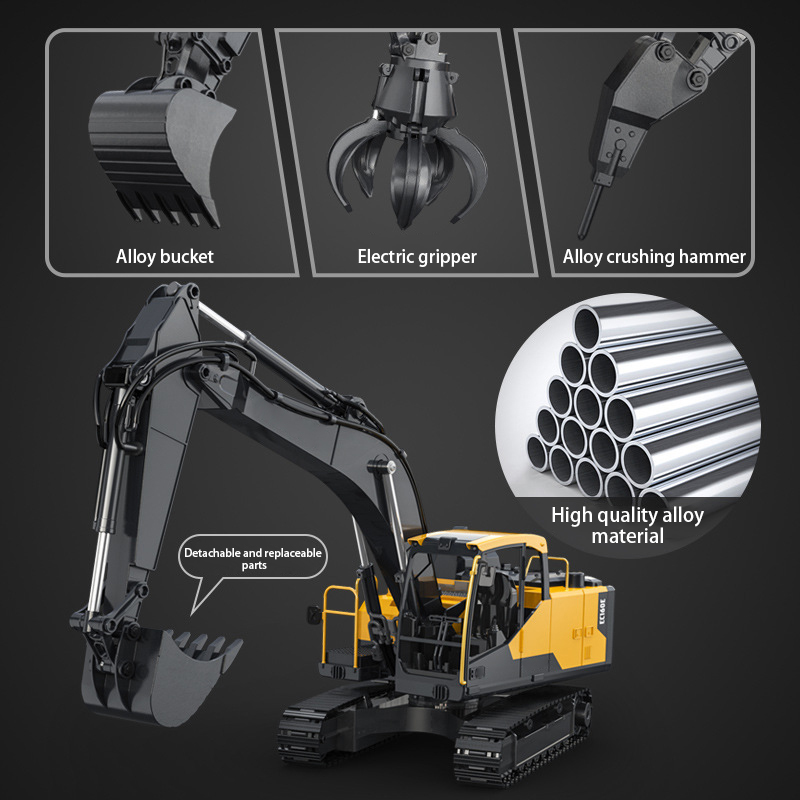 Double E E598  EC160E 1:16 E59 - đánh giá và giá Model Kit Excavator