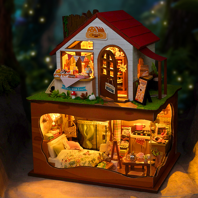 DIY Bakery Store Casa Wooden M - đánh giá và giá Model Kit House