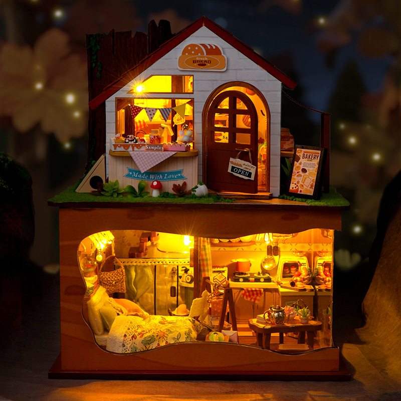 DIY Bakery Store Casa Wooden M - đánh giá và giá Model Kit House