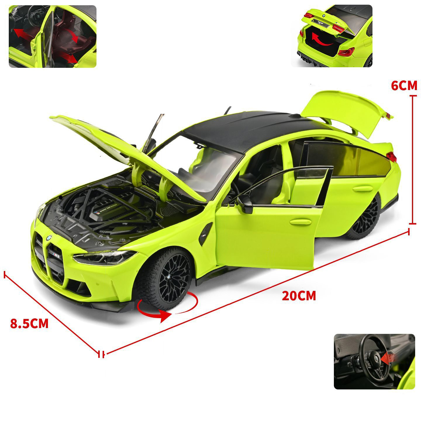 1:24 BMW M3 G80 Coupe Alloy Sp - đánh giá và giá Model Kit Porsche 911