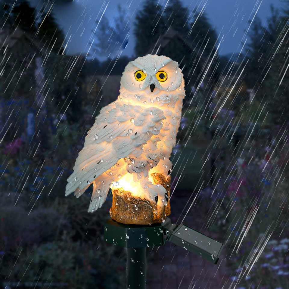 Solar Owl Statue Garden Light  - đánh giá và giá Model Kit Led