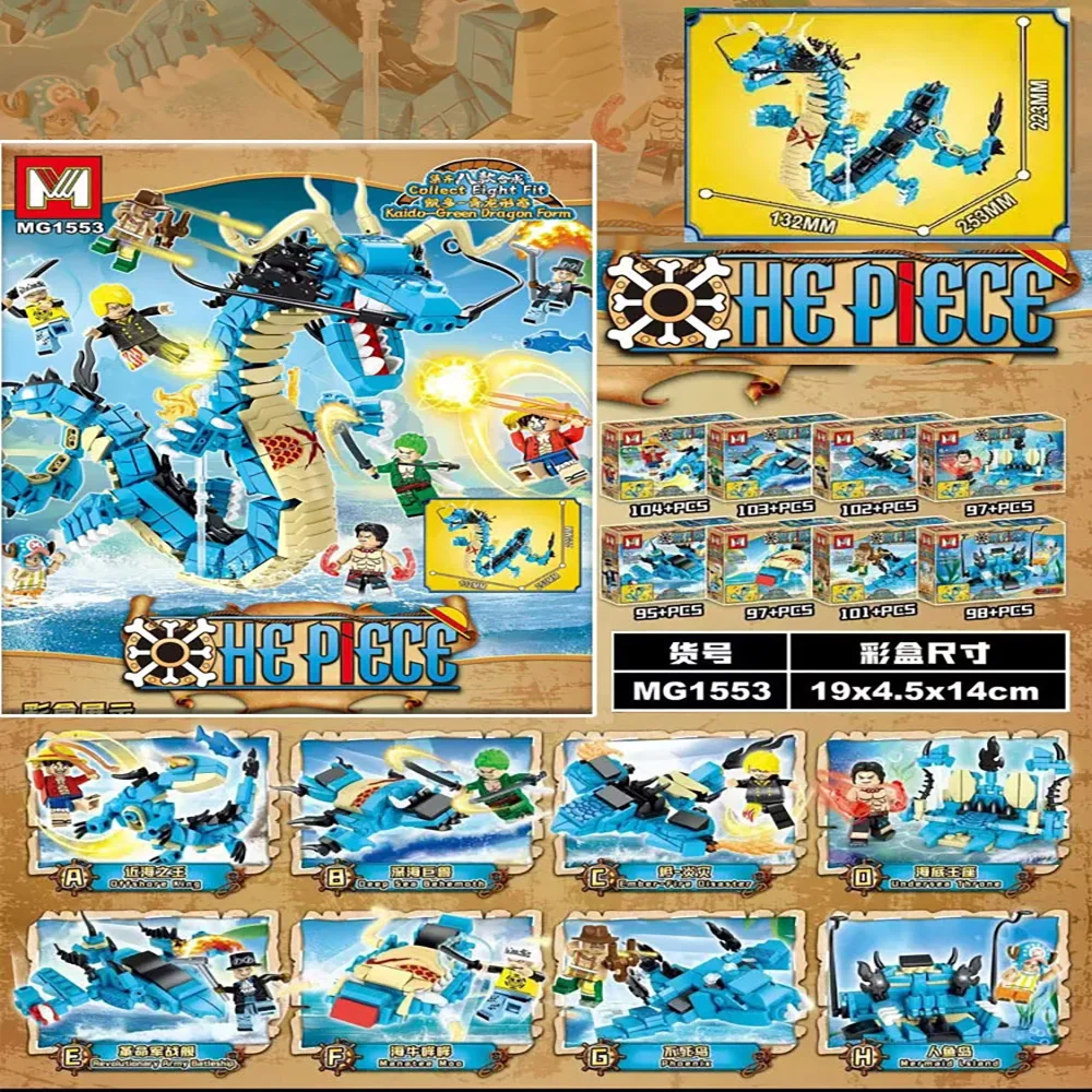 8in1 One Piece Building Blocks - đánh giá và giá Model Kit Dragon