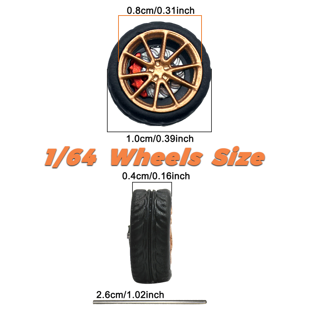1/64 Model Car Wheels Tires 8  - đánh giá và giá Model Kit Car