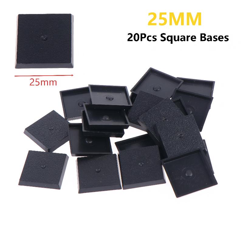20Pcs 25mm Square Burr-Free Bl - đánh giá và giá Model Figure Base