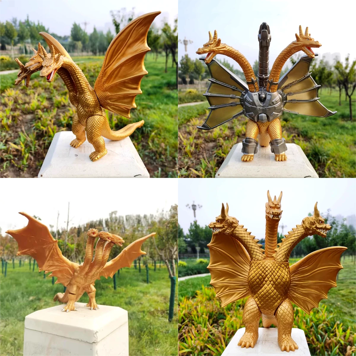 Large size three headed dragon - đánh giá và giá Model Kit Vs Action Figure