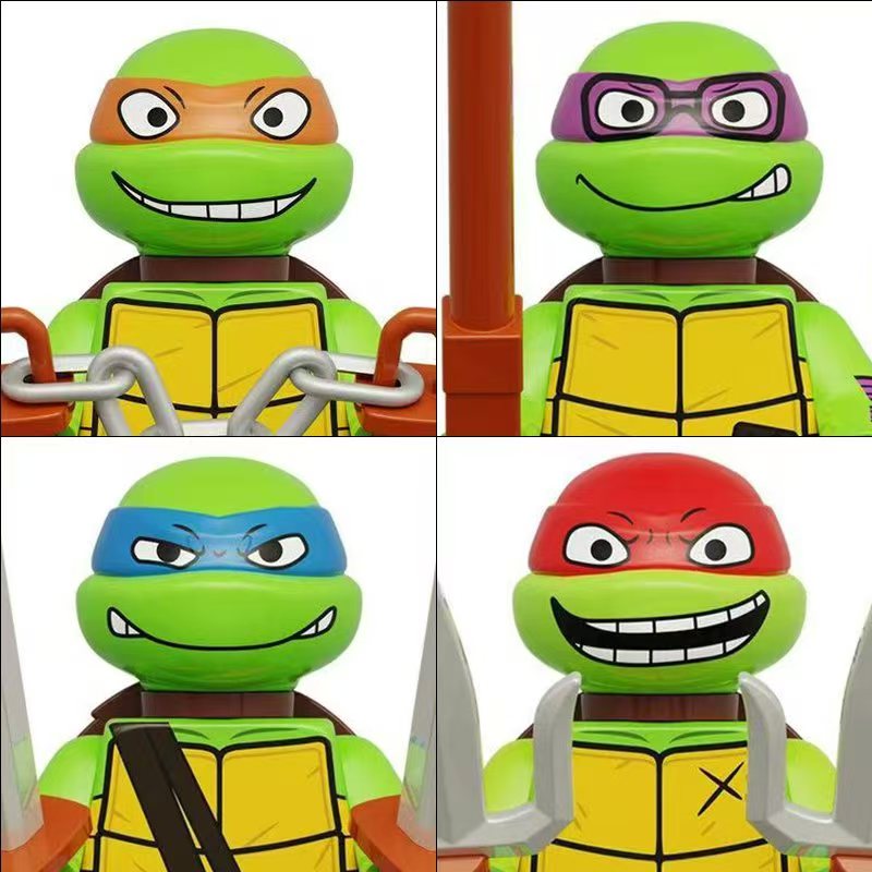 4PCS 8PCS Turtle Movie Ninja M - đánh giá và giá Model Kit Ninja
