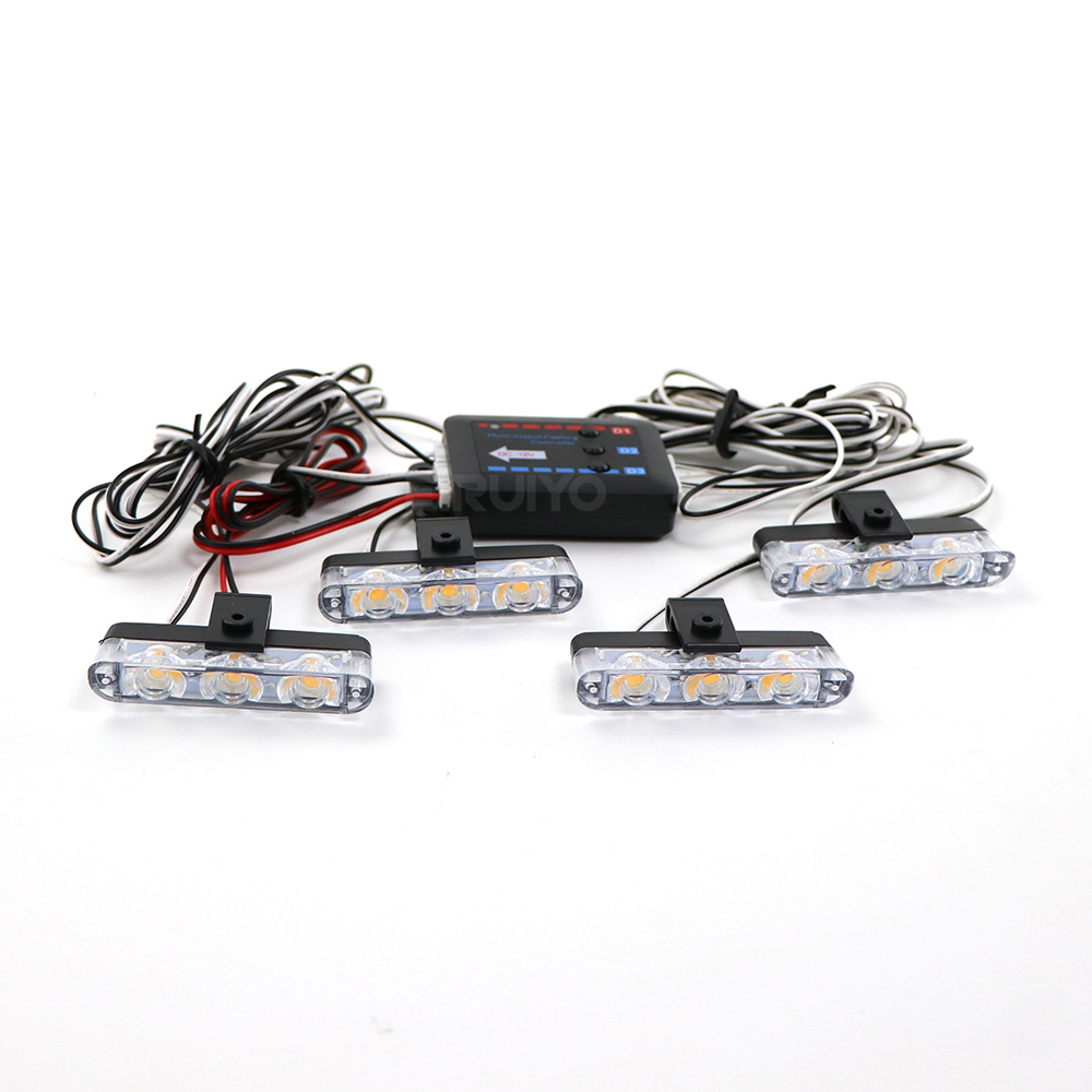 4x 3 LED Grill Car LED Strobe  - đánh giá và giá Model Kit Led